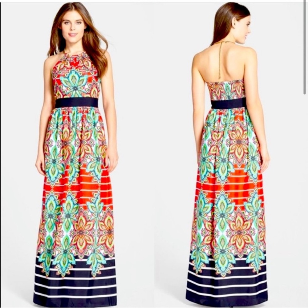 Vibrant Floral Halter Top